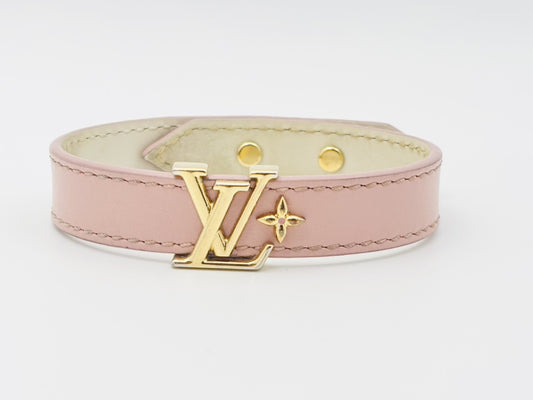 LOUIS VUITTON M8088 Bracelet LV Iconic 17 Leather Pink Current Model Bracelet/Bangle