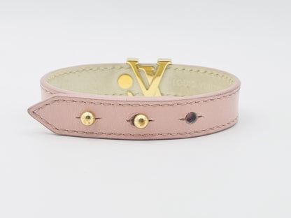 LOUIS VUITTON M8088 Bracelet LV Iconic 17 Leather Pink Current Model Bracelet/Bangle