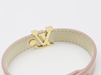 LOUIS VUITTON M8088 Bracelet LV Iconic 17 Leather Pink Current Model Bracelet/Bangle