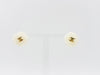 CHANEL Coco Mark Camellia Earrings 02P Resin Plastic White Earrings