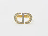 Dior Petit CD Logo Rhinestone Ring, Medium