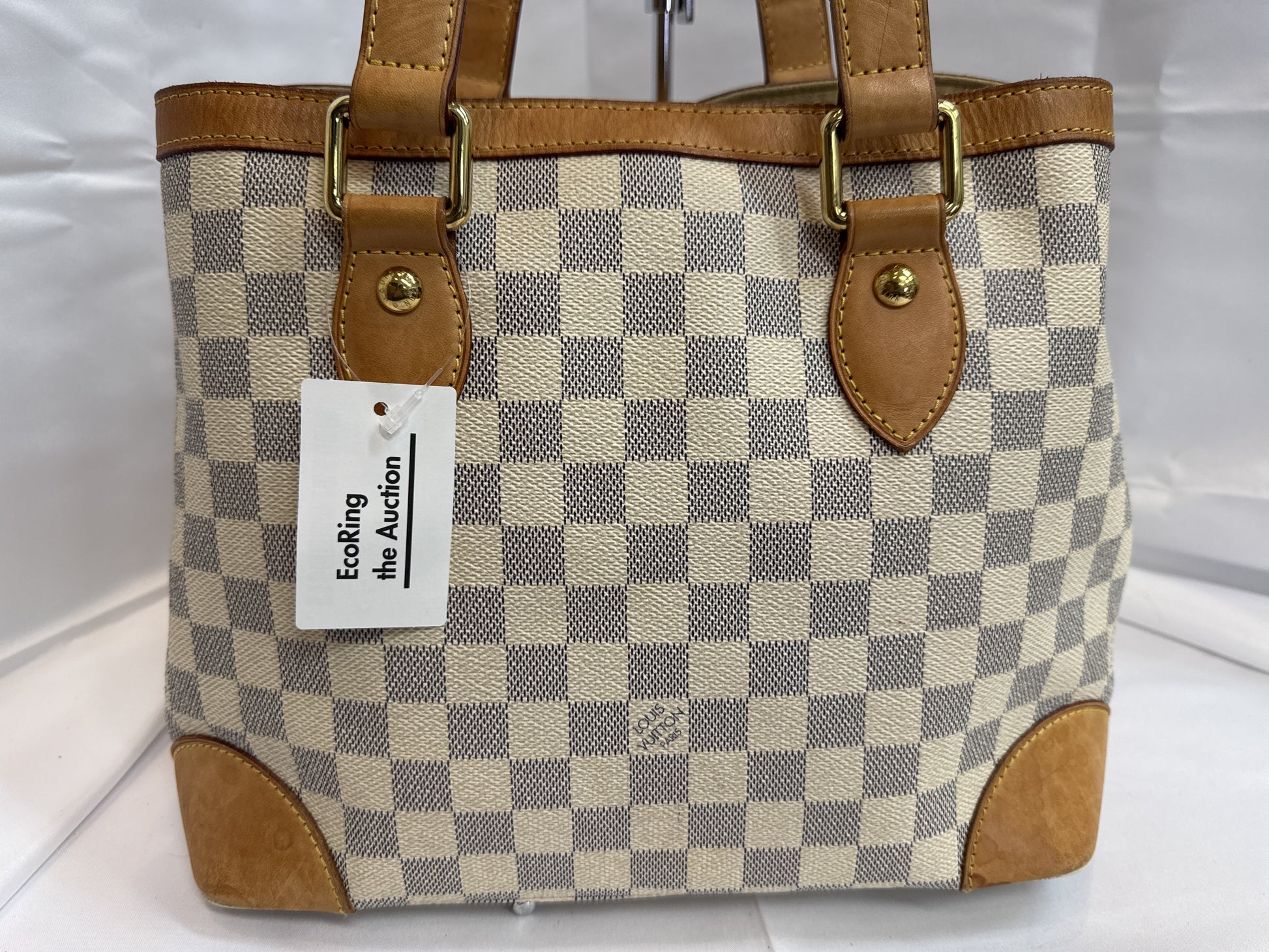 LOUIS VUITTON Hampstead MM Damier Azur Handbag