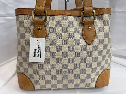 LOUIS VUITTON Hampstead MM Damier Azur Handbag