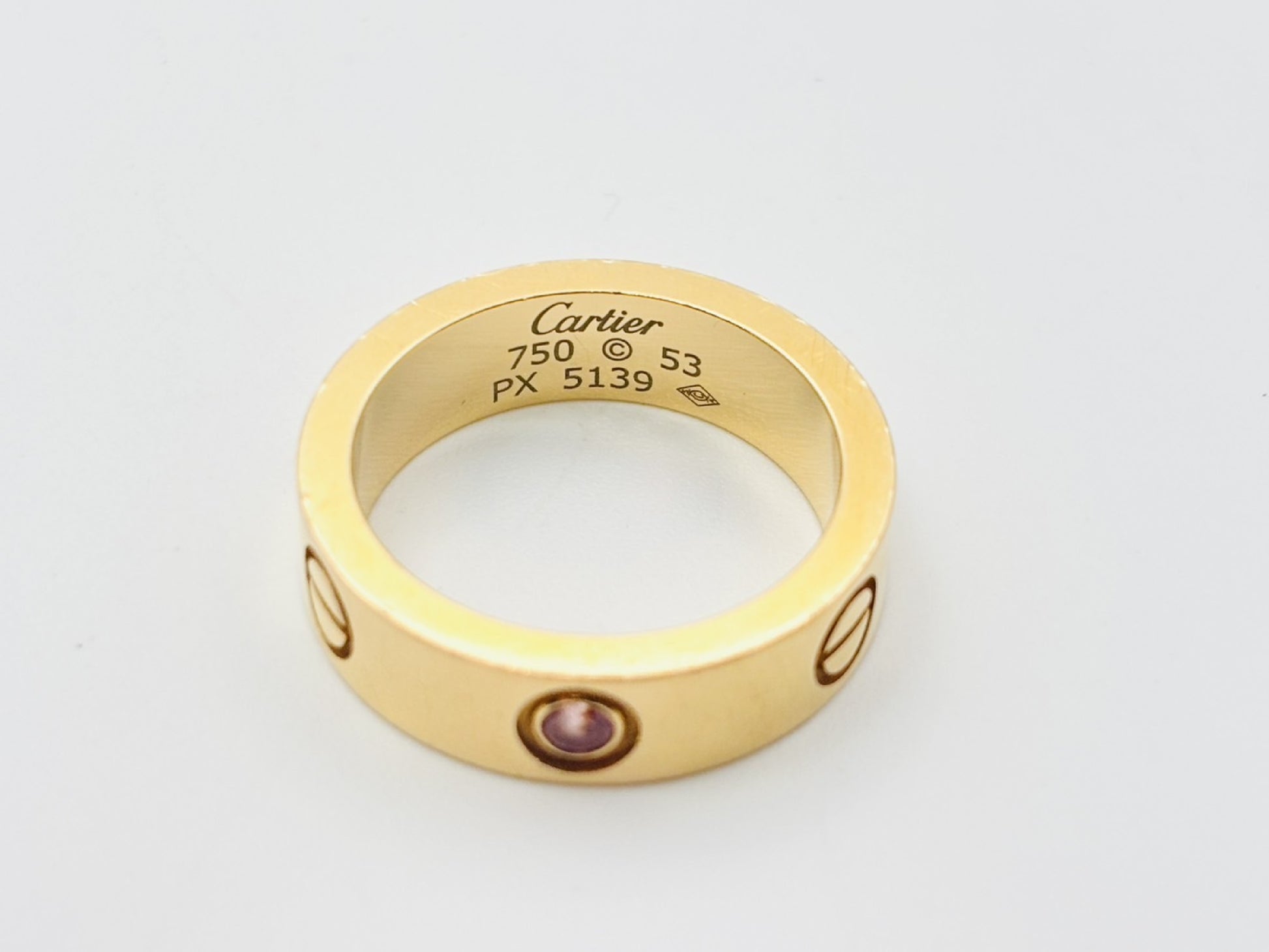 Cartier Love #53 1PS YG 750 9.4g Ring 