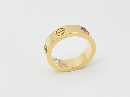 Cartier Love #53 1PS YG 750 9.4g Ring 