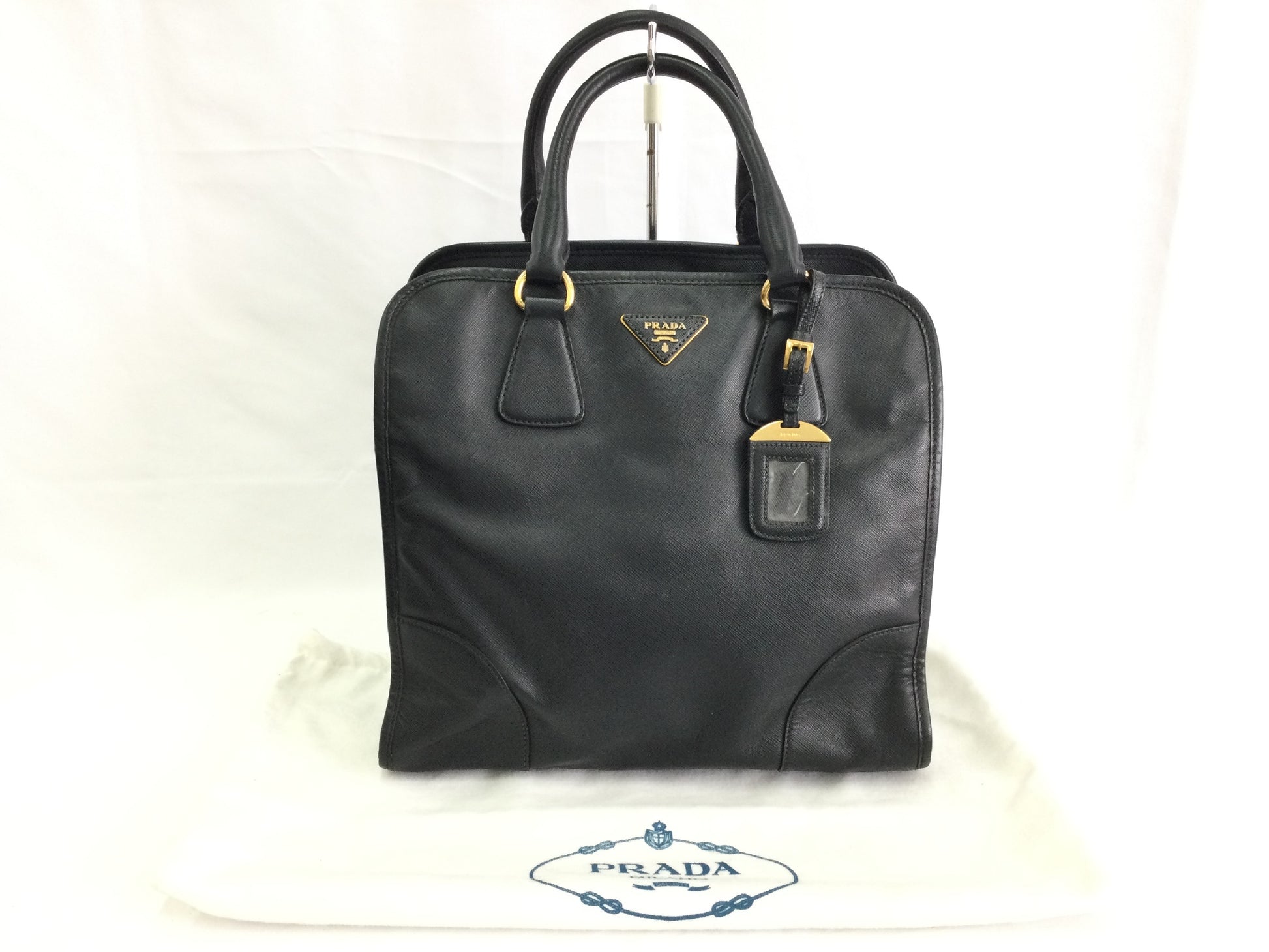 PRADA Saffiano Handbag with White Tag