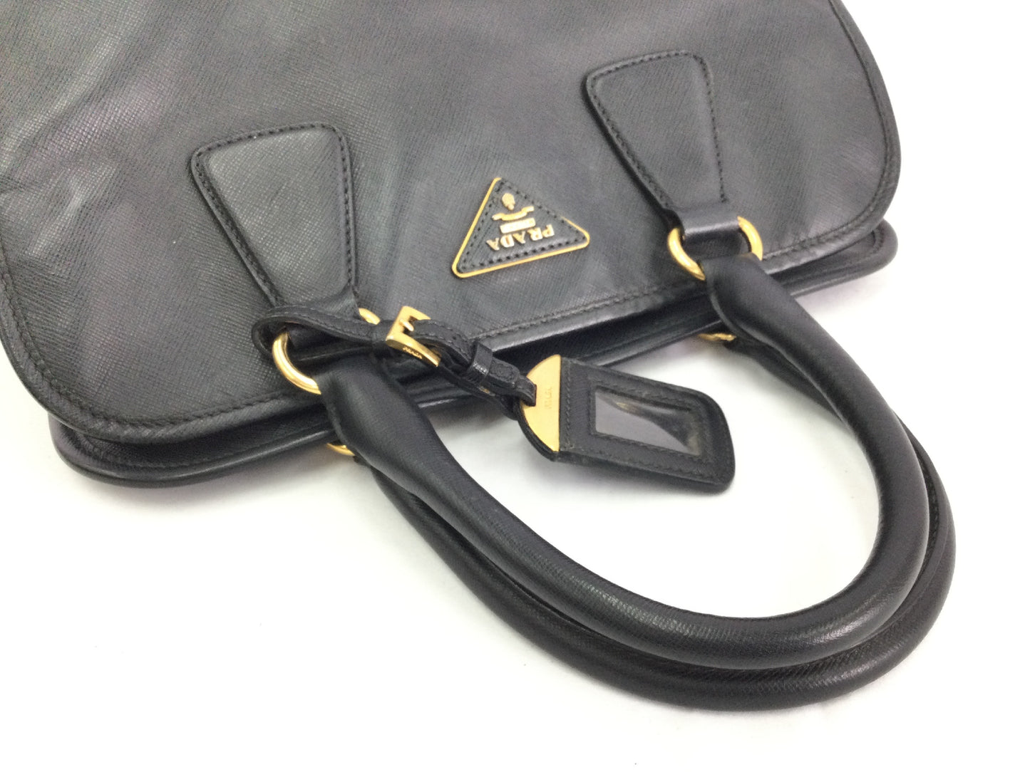 PRADA Saffiano Handbag with White Tag