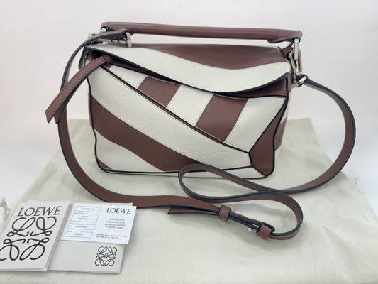 LOEWE Puzzle Bag Rugby Small Bag 2-Way Shoulder Bag