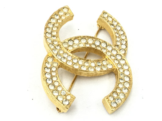 CHANEL Rhinestone Brooch