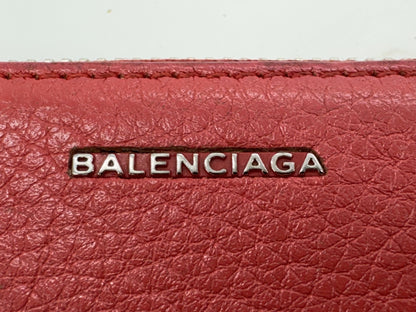 BALENCIAGA Leather Round Long Wallet