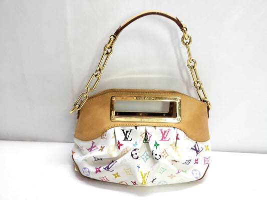 LOUIS VUITTON Monogram Multicolor Louis Vuitton Multicolor Blanc Judy PM Shoulder Bag