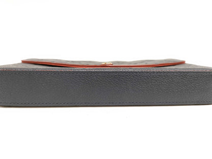 LOUIS VUITTON M64099 Monogram LOUIS VUITTON Pochette Felicie Navy Chain Wallet M64099 Shoulder Bag