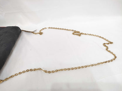 LOUIS VUITTON M64099 Monogram LOUIS VUITTON Pochette Felicie Navy Chain Wallet M64099 Shoulder Bag