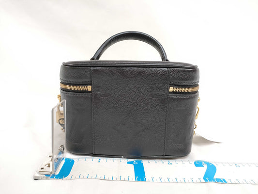 LOUIS VUITTON M57118 Monogram LOUIS VUITTON Empreinte Vanity PM Black 2-way Shoulder Bag M57118