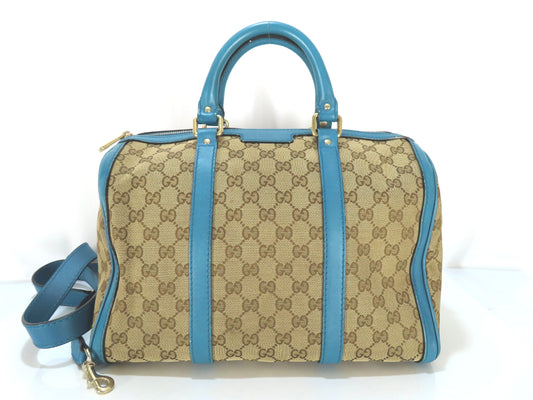 GUCCI GG Imprime GUCCI GG Canvas Boston Handbag