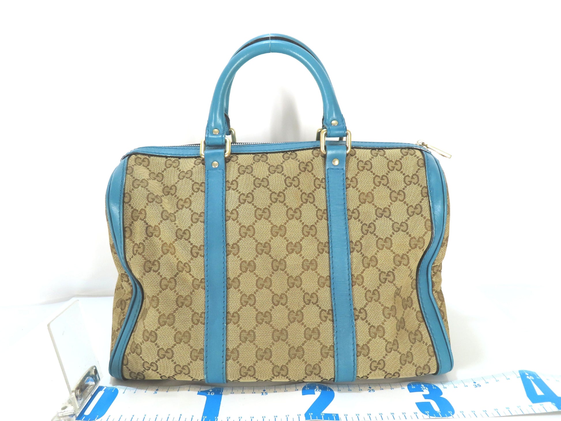 GUCCI GG Imprime GUCCI GG Canvas Boston Handbag