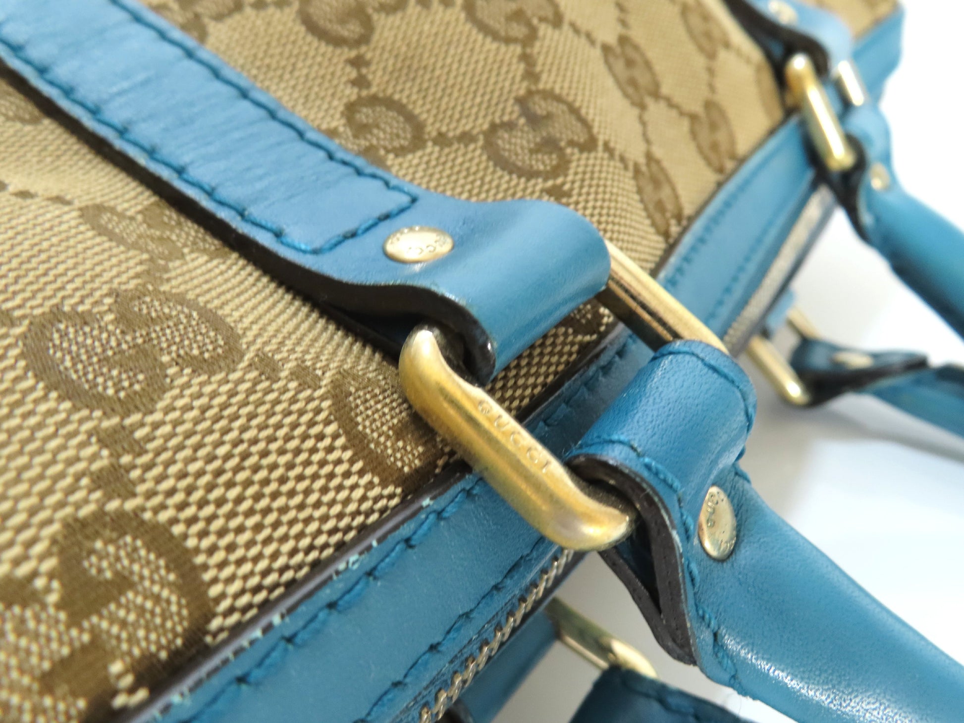 GUCCI GG Imprime GUCCI GG Canvas Boston Handbag