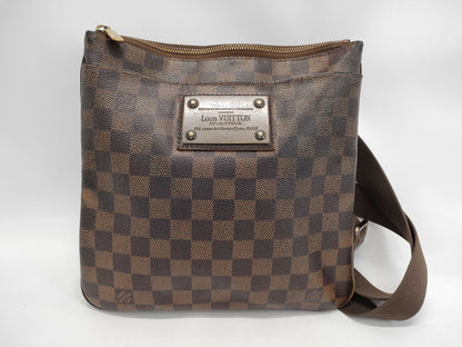 LOUIS VUITTON Damier Pochette Plat Brooklyn N41100 MI0152 Brown Shoulder Bag