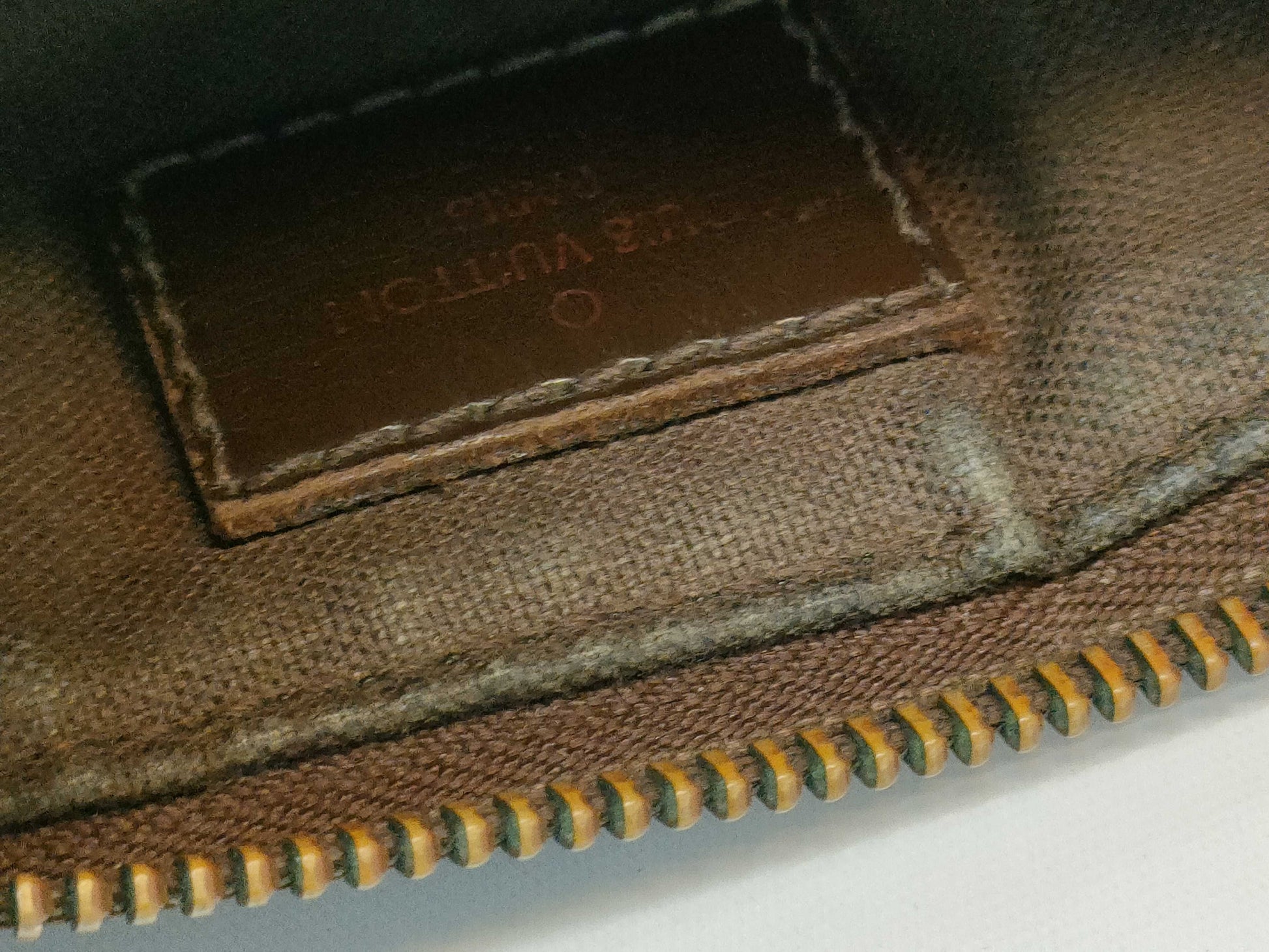LOUIS VUITTON Damier Pochette Plat Brooklyn N41100 MI0152 Brown Shoulder Bag