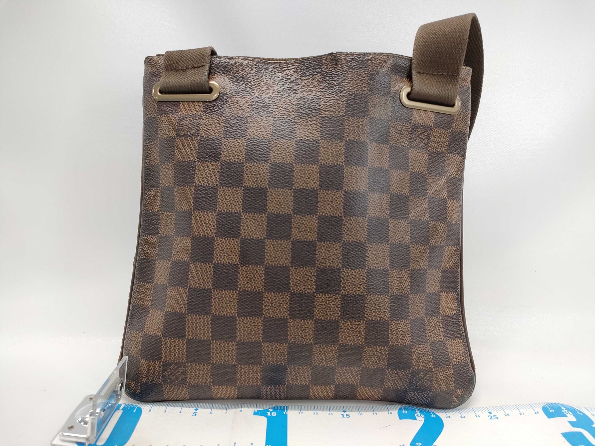 LOUIS VUITTON Damier Pochette Plat Brooklyn N41100 MI0152 Brown Shoulder Bag