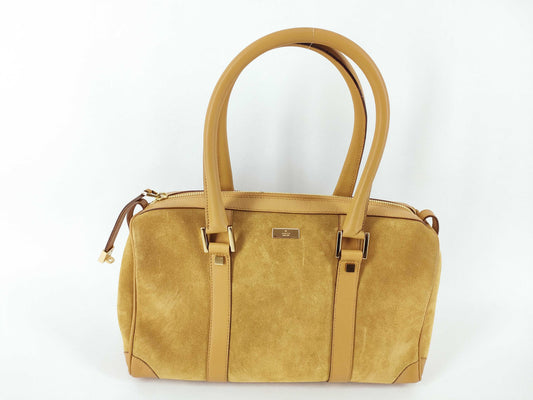 GUCCI Suede Mini Boston Bag 000.0851 Handbag