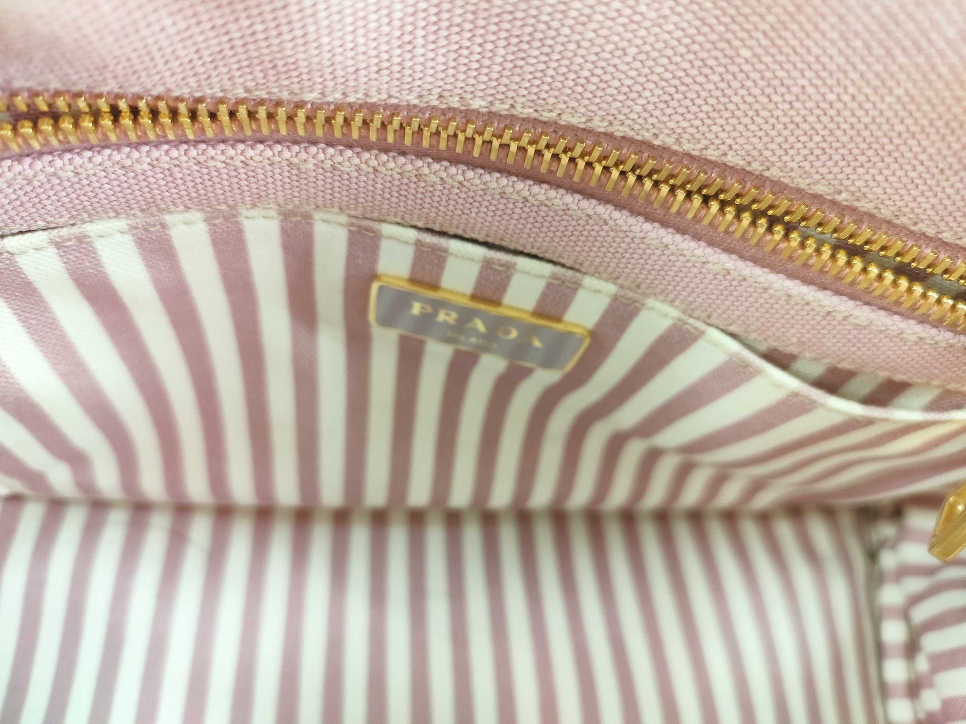 PRADA Canapa Pink Tote Bag 1BG439