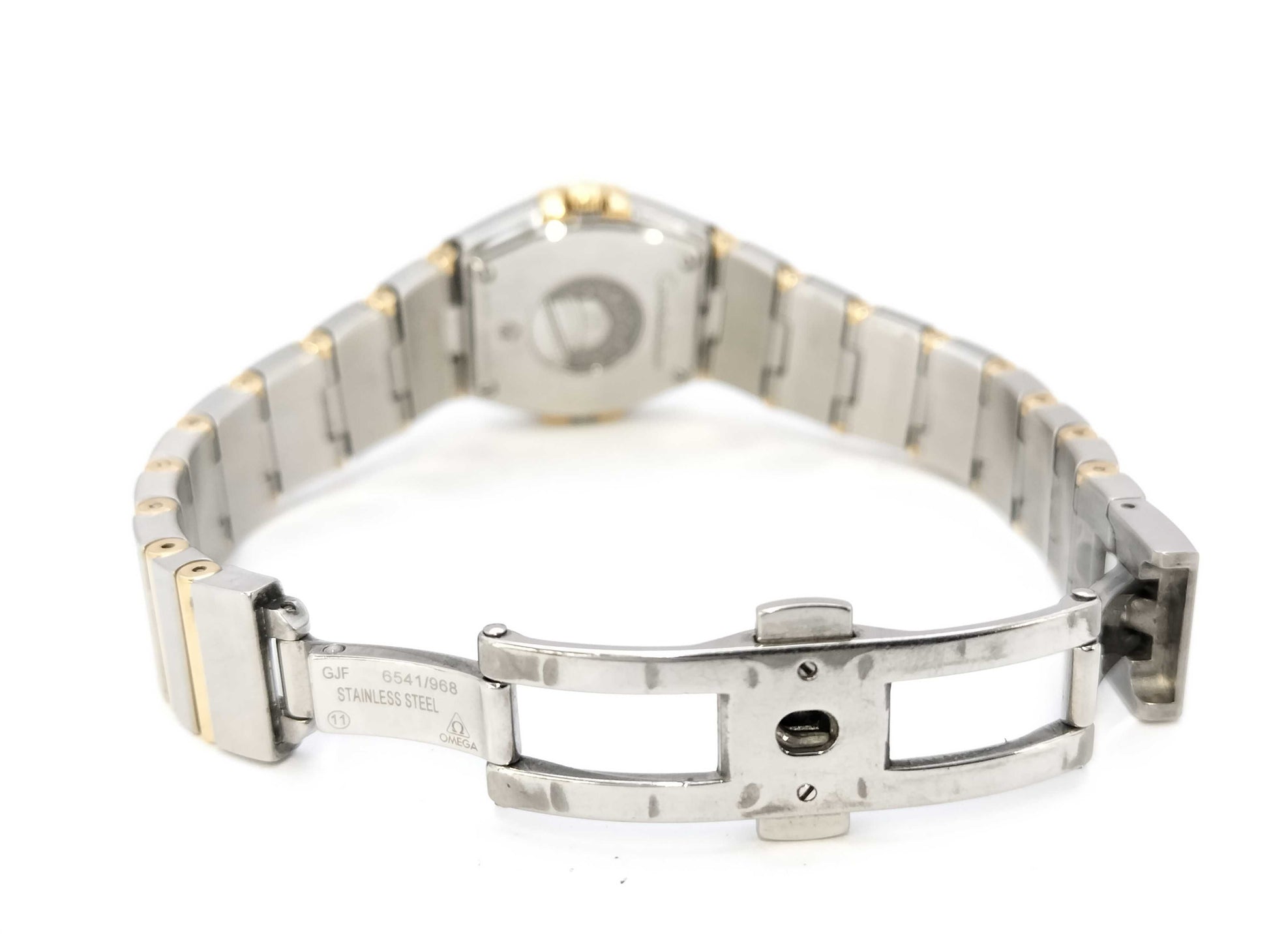 OMEGA Brushed 123.20.24.60.55.002 92537474 Quartz Shell Dial Women's Watch