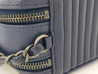 CHANEL Matte Lace Shoulder Bag