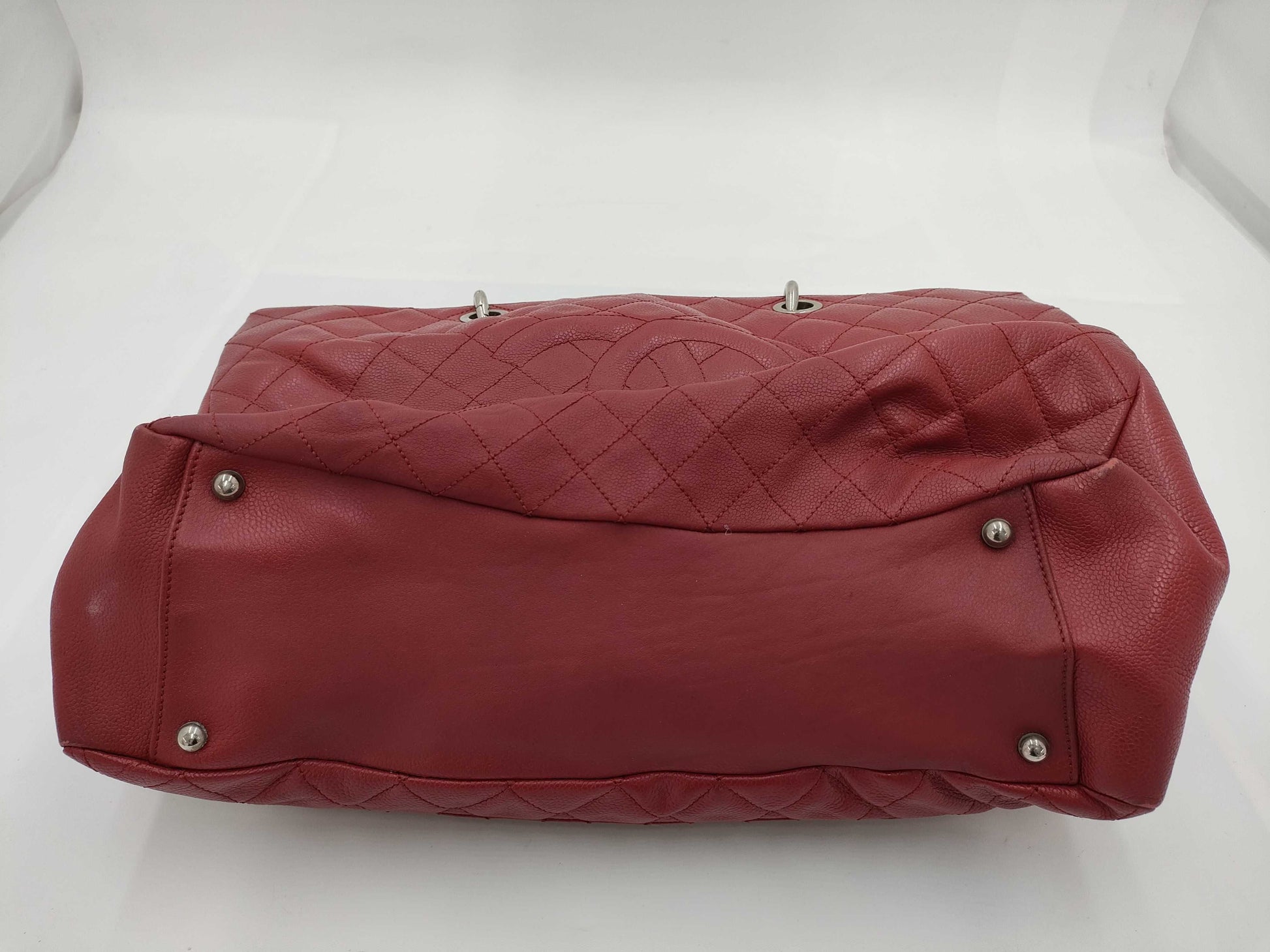 CHANEL Matte Lace Shoulder Bag Tote Bag