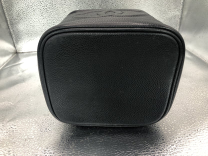 CHANEL Coco Mark Vertical Vanity Bag A01998 Caviar Skin Black Vanity Bag