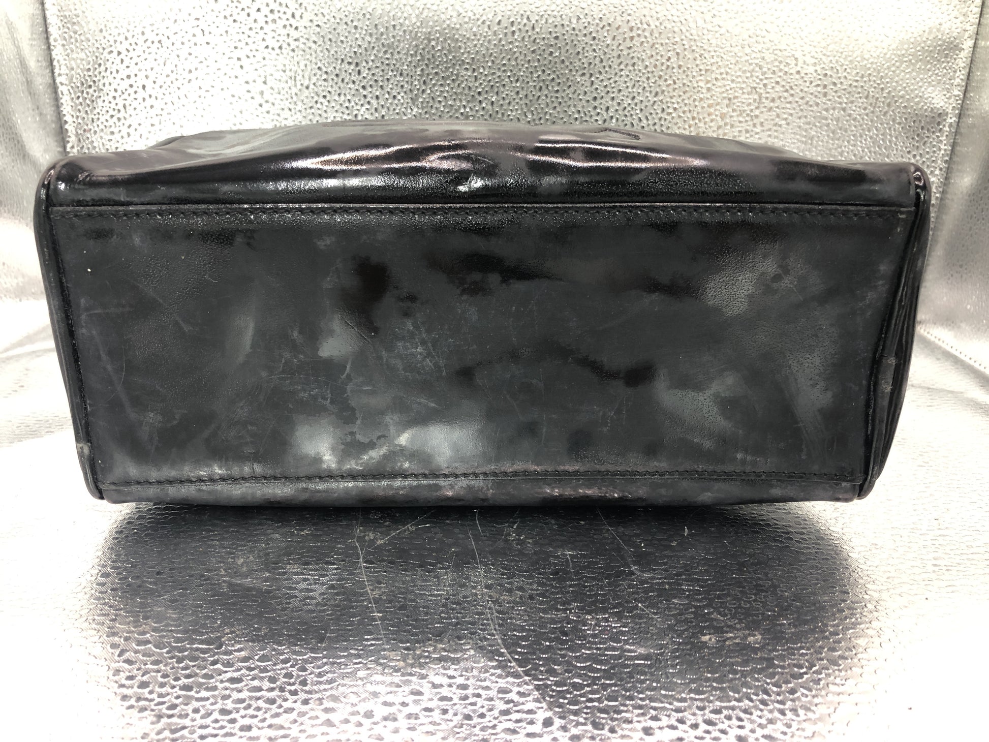 CHANEL Deca Coco Clutch Bag with Seal, 4129266, with Guarantee Card, Patent Leather, Black Clutch Bag