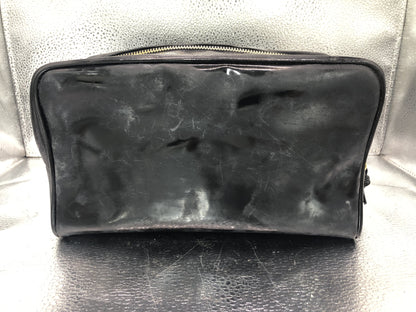 CHANEL Deca Coco Clutch Bag with Seal, 4129266, with Guarantee Card, Patent Leather, Black Clutch Bag