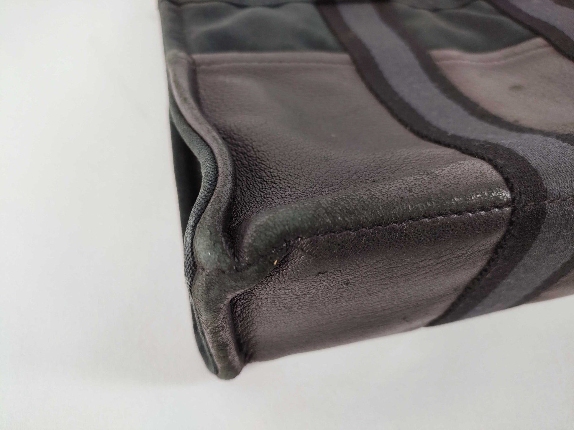 HERMES Foul Tou Foul Tou PM Half Leather Black Tote Bag