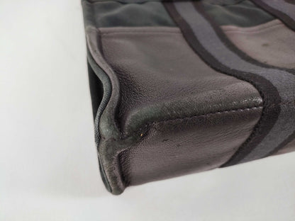 HERMES Foul Tou Foul Tou PM Half Leather Black Tote Bag