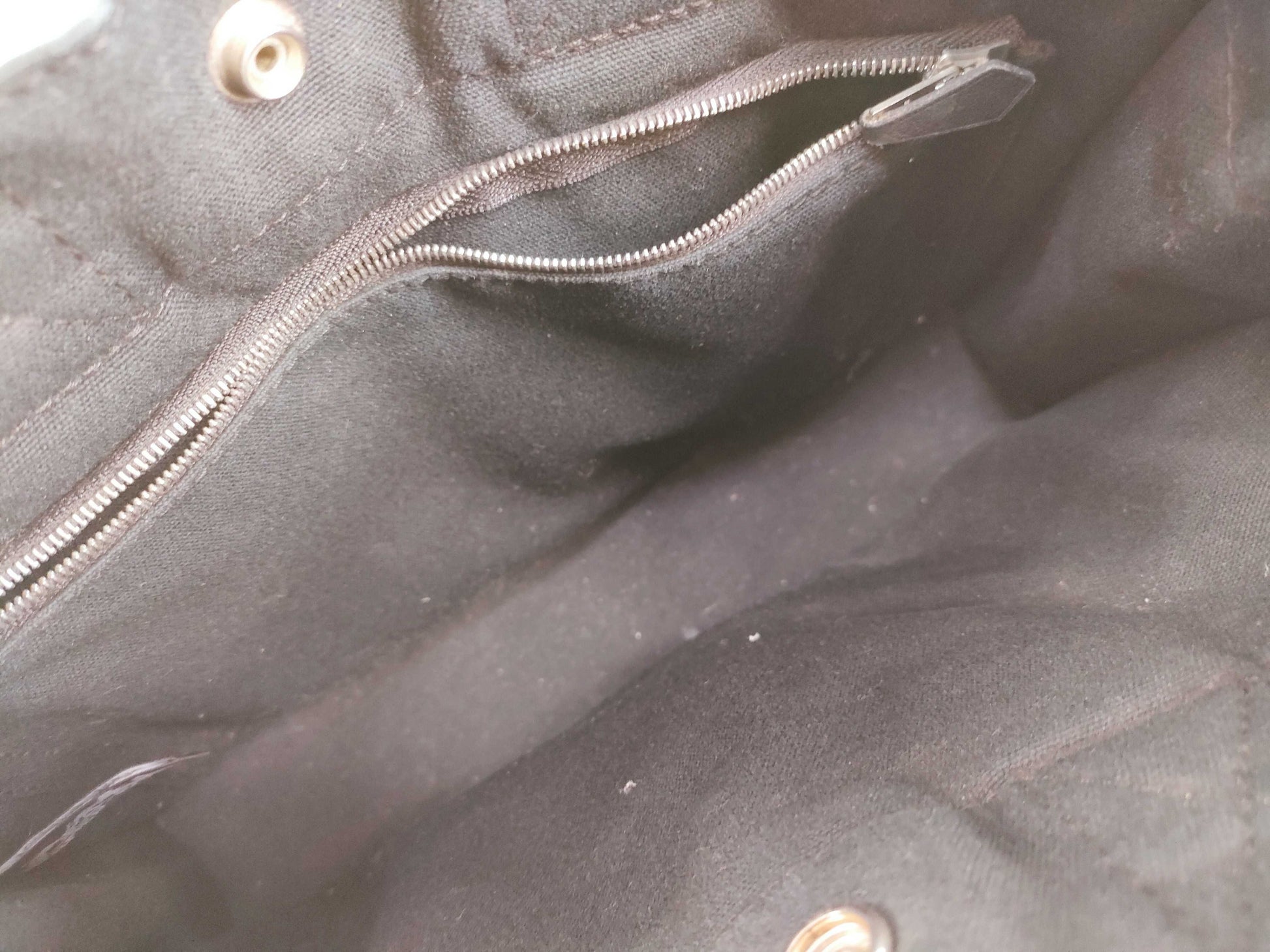 HERMES Foul Tou Foul Tou PM Half Leather Black Tote Bag