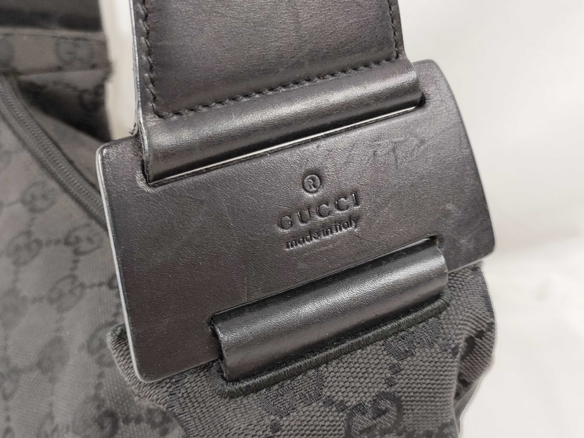 GUCCI 92699 Shoulder Bag, GG Canvas, One-Shoulder, Black