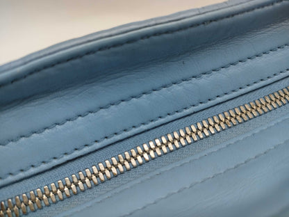GUCCI Guccissima Gucci 449241 Handbag Shoulder Bag 2-way Shima Blue Handbag