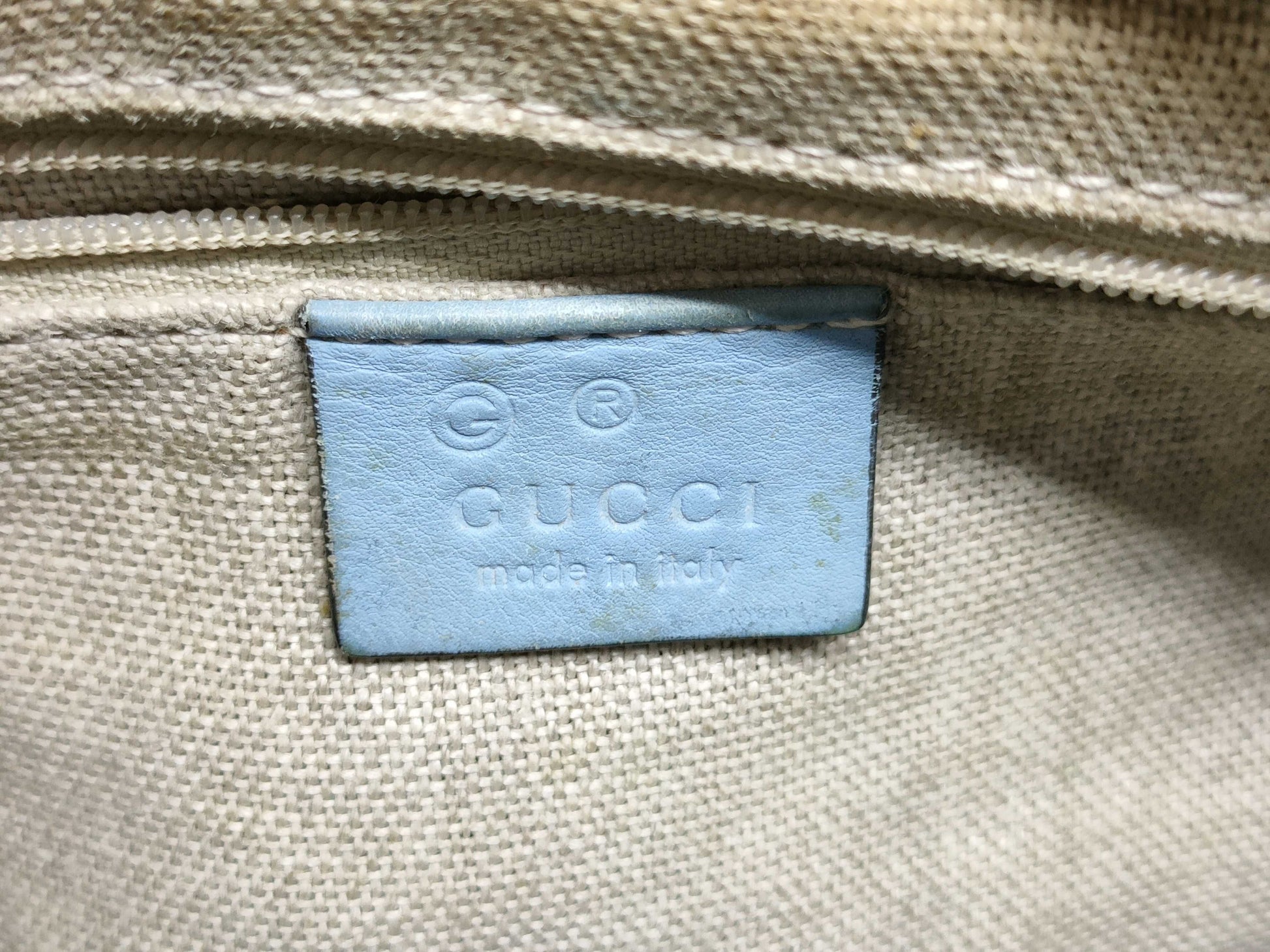 GUCCI Guccissima Gucci 449241 Handbag Shoulder Bag 2-way Shima Blue Handbag