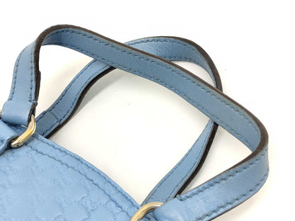 GUCCI Guccissima Gucci 449241 Handbag Shoulder Bag 2-way Shima Blue Handbag