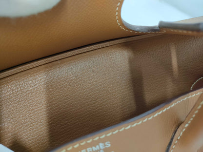 HERMES HERMES Birkin 35 Brown with Silver Hardware Handbag