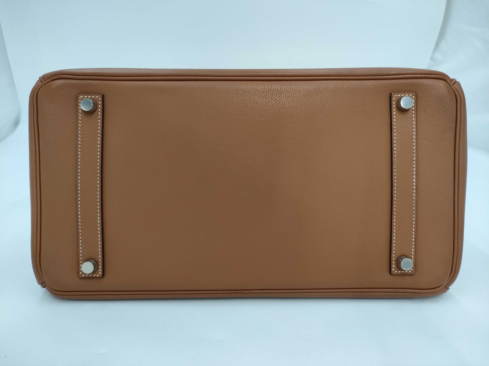 HERMES HERMES Birkin 35 Brown with Silver Hardware Handbag