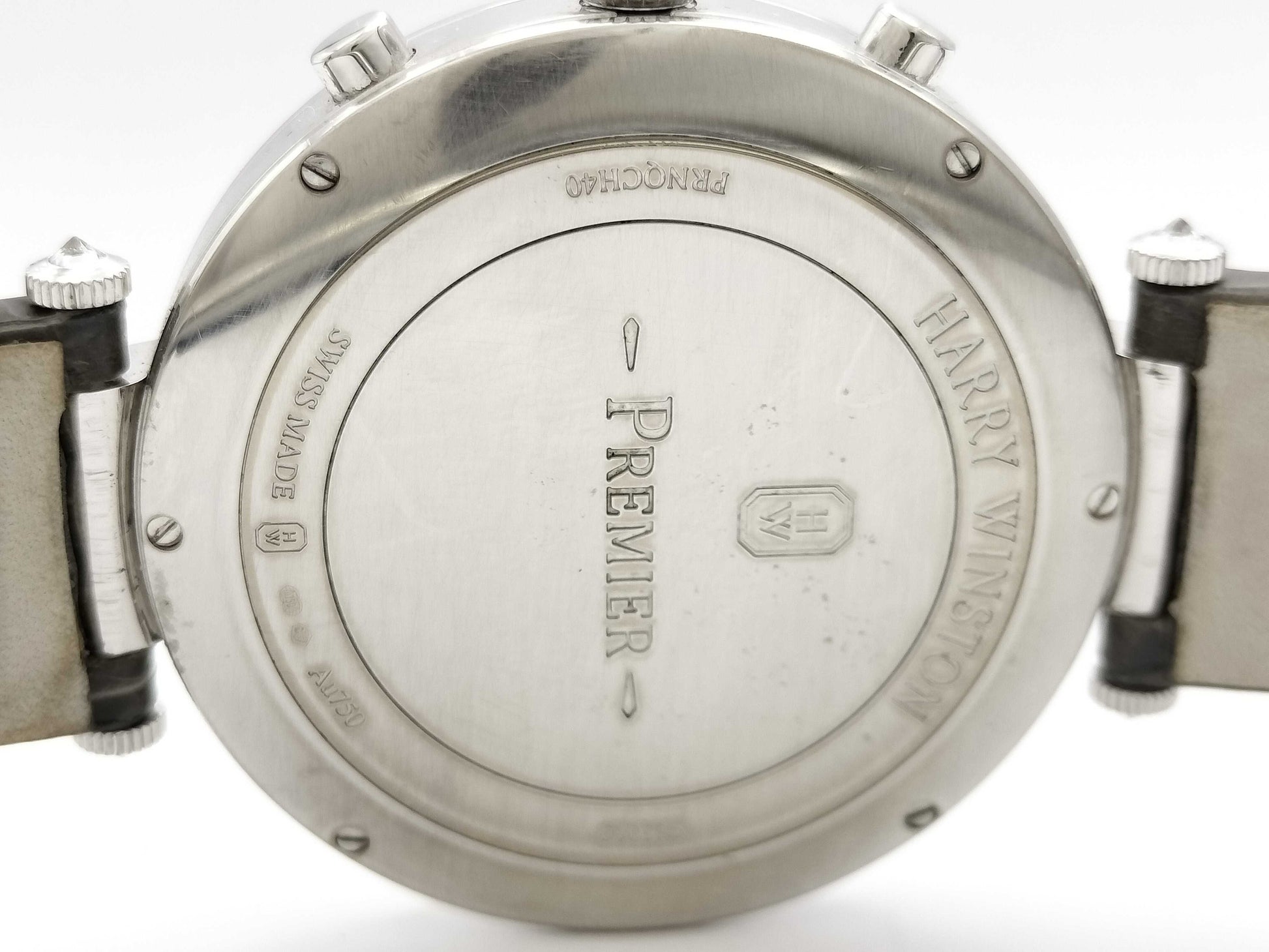 HARRY WINSTON Premiere PRNQCH40WW001 070925 Quartz K18 Shell Dial Men's Watch