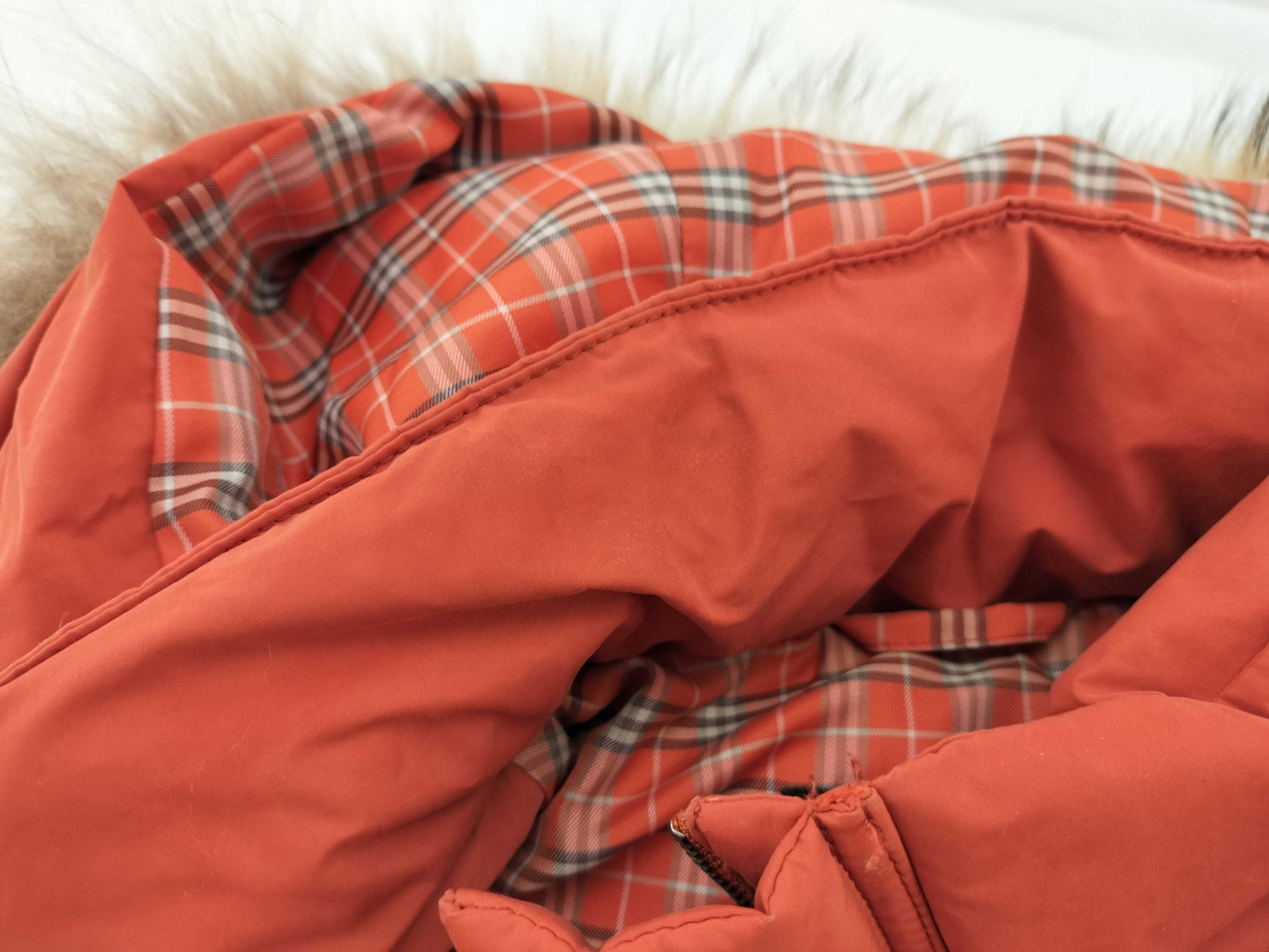 BURBERRY BLACK LABEL Orange Down 4-Way Coat