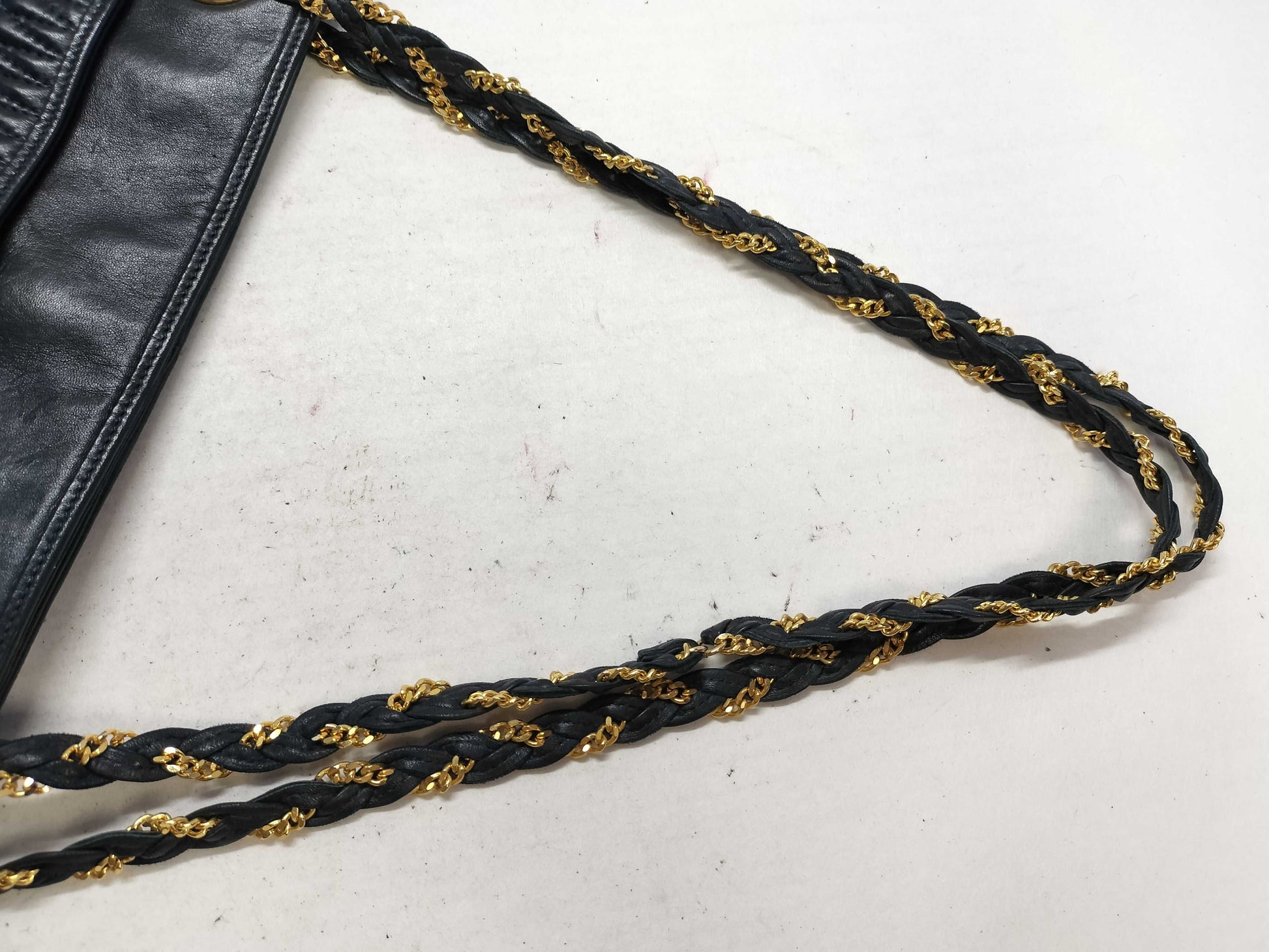 BALLY Quilted Chain Tote Bag in Black