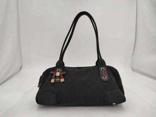 GUCCI GUCCI Gucci Princess Tote Bag Mini Boston Bag 161720 GG Canvas Bag