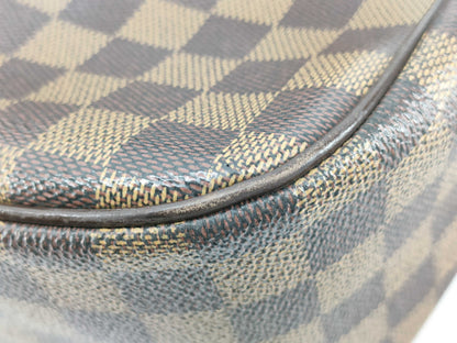 LOUIS VUITTON N51123 Damier Parioli PM Tote Bag, Brown Leather, Damier N51123/AR1002