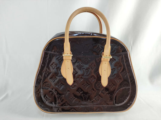 LOUIS VUITTON Vernis PH - Louis Vuitton Amarante Monogram Vernis Summit Handbag 29cm