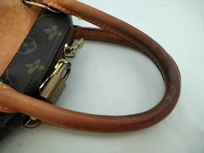 LOUIS VUITTON M47270 Monogram Deauville Handbag, Brown, Unknown Serial Number