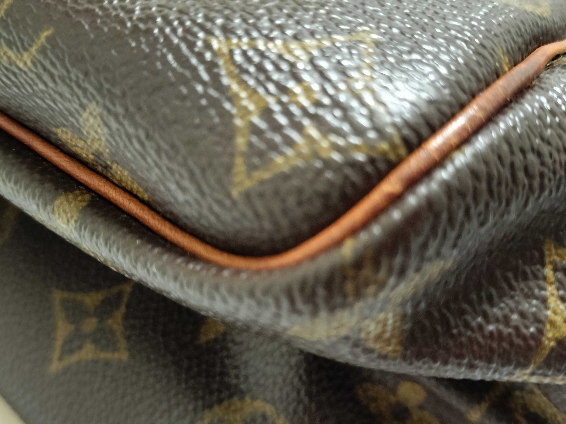 LOUIS VUITTON M47270 Monogram Deauville Handbag, Brown, Unknown Serial Number