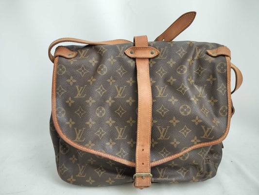 LOUIS VUITTON M42254 Monogram Saumur 35 M42254 Brown Shoulder Bag